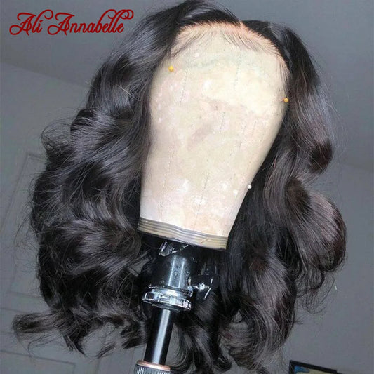 Short Body Wave Lace Frontal Wigs with Pre-plucked Hairline