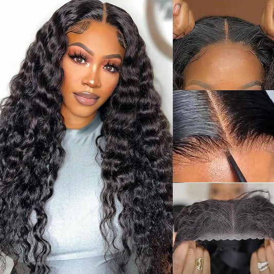 Deep Wet and Wavy Glueless Ready to Wear Deep Wave HD Lace Clousure Wig