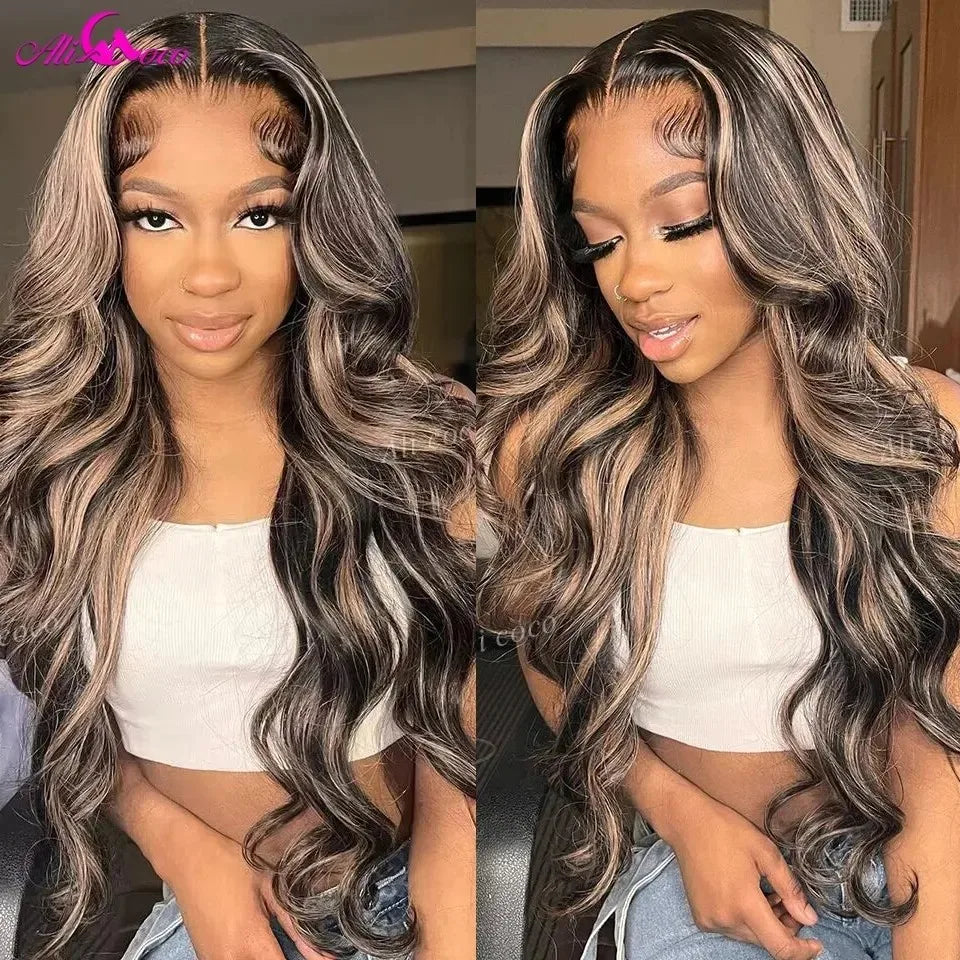 Blonde Highlight Body Wave Wig