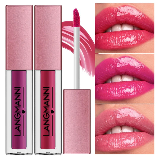 LangManni 12Pcs Set Liquid Lipstick Lip Gloss