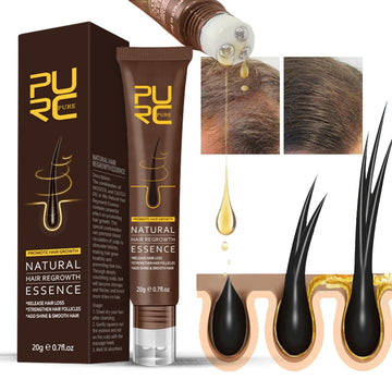 PURC Ginger Hair Growth Products Fast Growing Hair Serum Thickening Prevent Hair Loss Scalp Treatment for Men Beauty Health Care