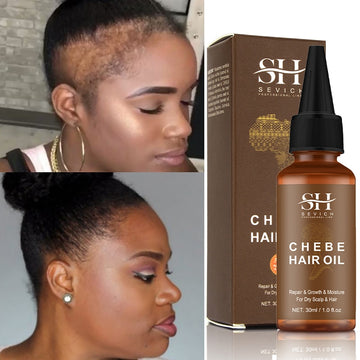 2022 New African Chebe Oil Hair Strengthener Chebe Extreme Hair Growth Oil Fast Edges Growth Oil Alopecia Hair Oil 30ml