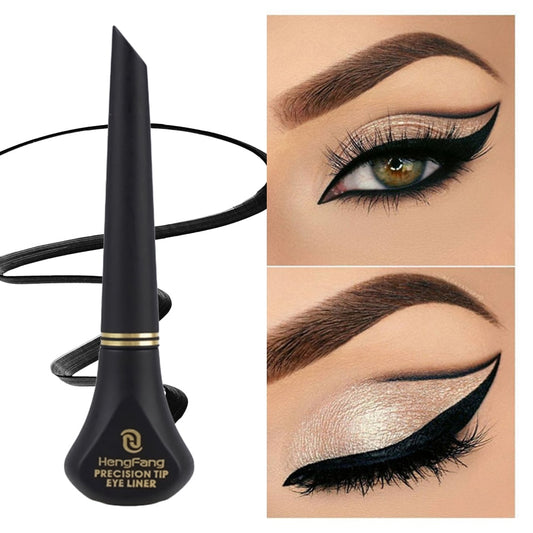 1pc Black Liquid Eyeliner Pencil Fast-dry Smooth Eye Liner Pen Smudge-proof Eyeliners Eyelid Enhancer Brush Eyes