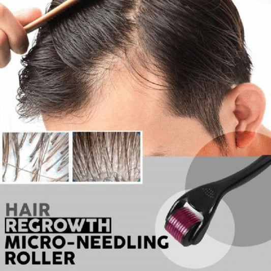 0.5mm Essence Hair Growth Products Fast Regrowth Hair Loss Care Beauty Scalp Treatment Head Skin Rollers Titanium  Needles Kit